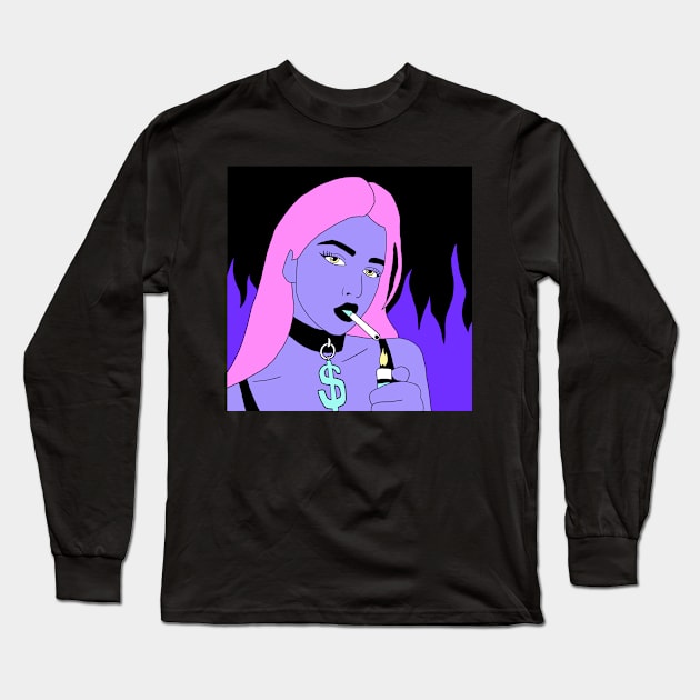 Smoking That Wave Long Sleeve T-Shirt by DigitalKids